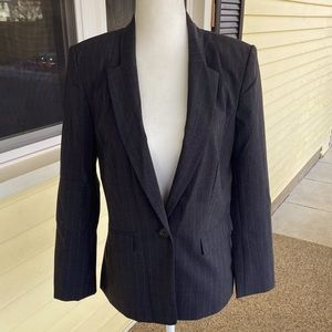 Gray pinstripe blazer size 4